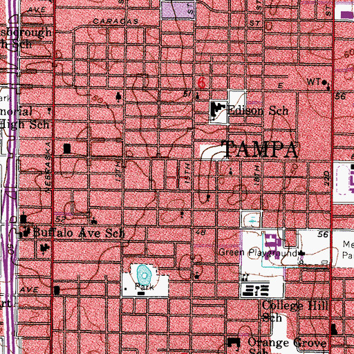Topographic Map of Mackmay, FL
