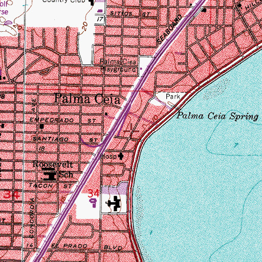 Topographic Map of Madrid, FL