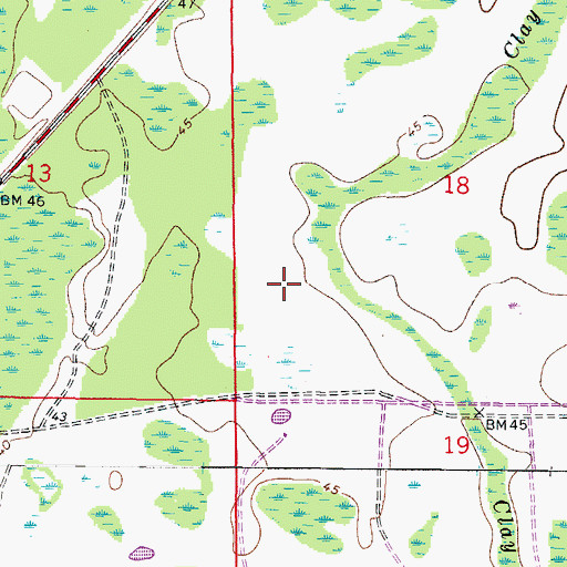 Topographic Map of Magnolia Chase, FL