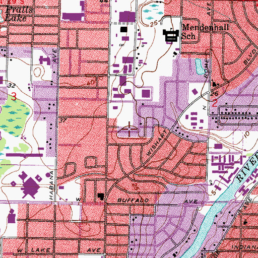 Topographic Map of Magnolia Court, FL