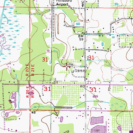 Topographic Map of Magnolias at Dawn, FL