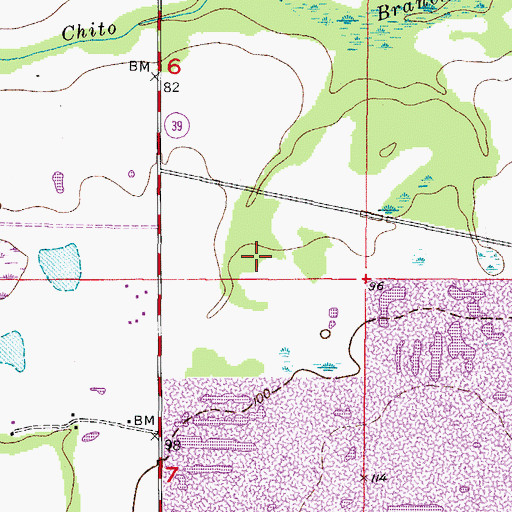 Topographic Map of Mannhurst Oak Manors, FL