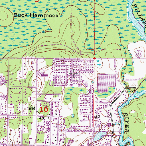 Topographic Map of Mar Jo University Terrace, FL