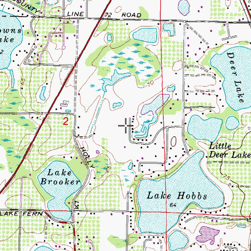 Topographic Map of Mara Lisa Estates, FL