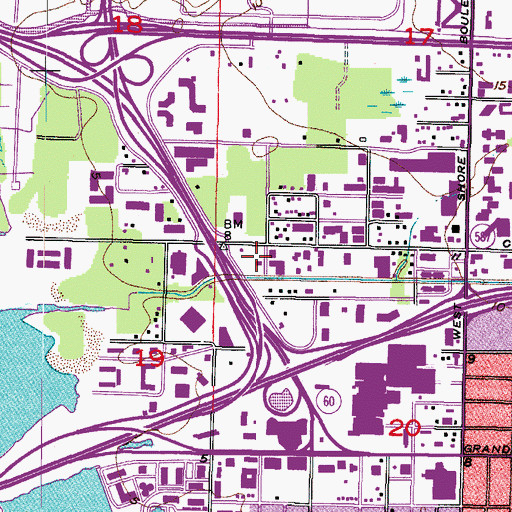Topographic Map of Marene Place, FL