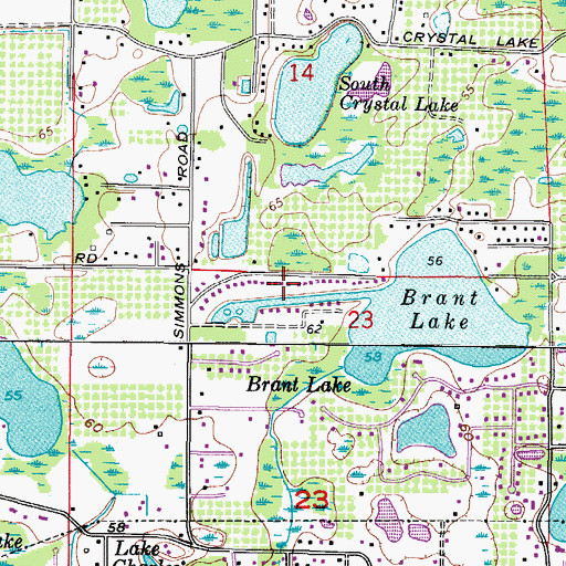 Topographic Map of Marilyn Shores, FL