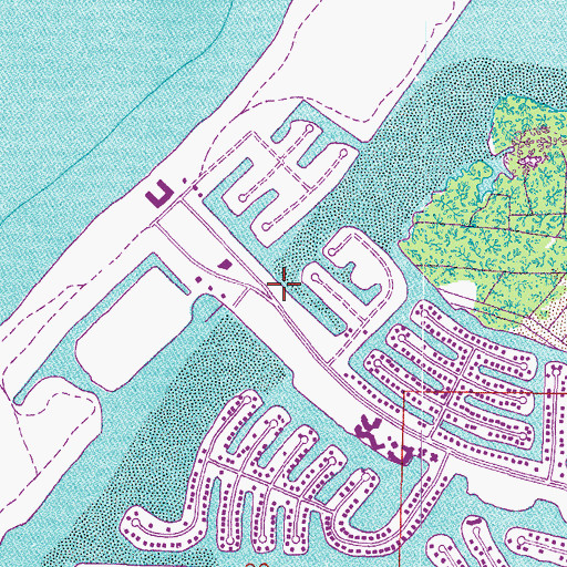 Topographic Map of Marina Village, FL