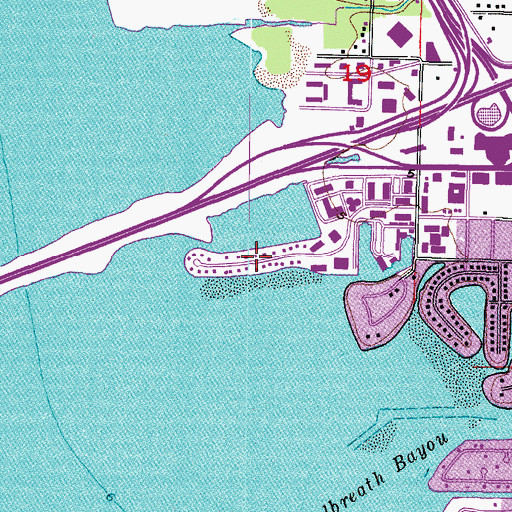 Topographic Map of Mariner Estates, FL