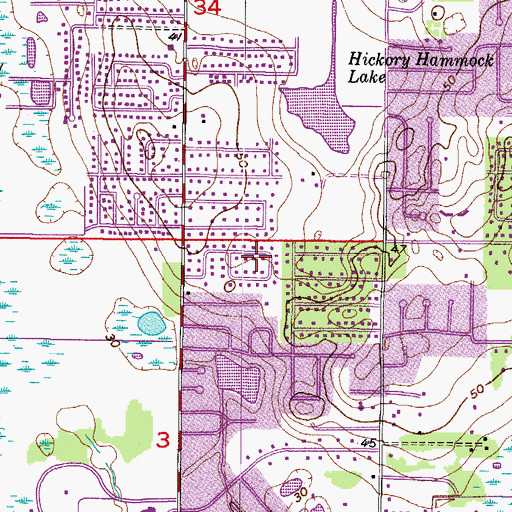 Topographic Map of Marphil Manor, FL