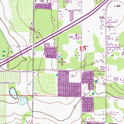 Topographic Map of Marquette, FL