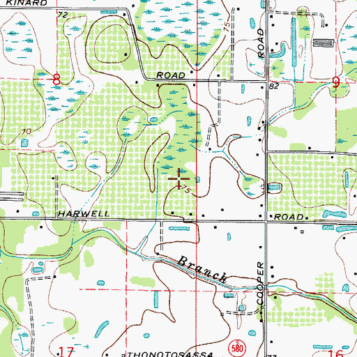 Topographic Map of Marriott, FL