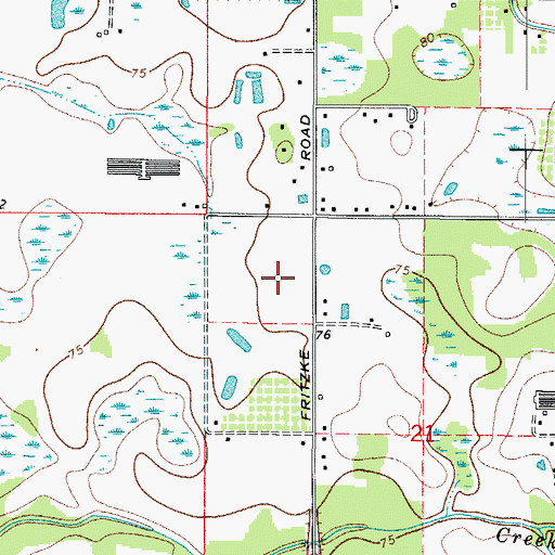 Topographic Map of Fritzke Acres, FL