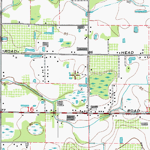 Topographic Map of Fullenkamp Acres, FL