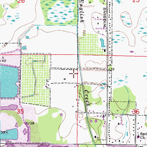 Topographic Map of Futch Acres, FL