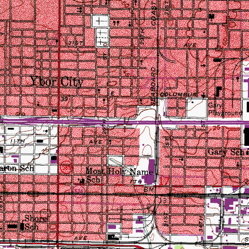 Topographic Map of Futchs, FL