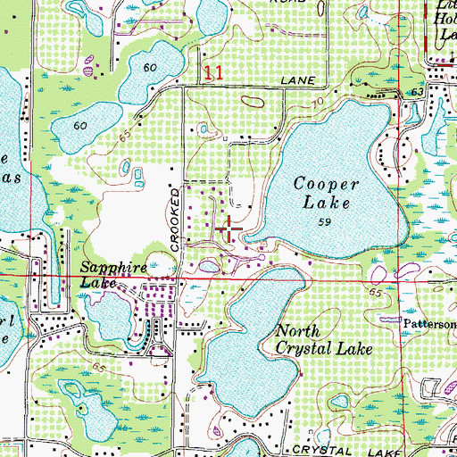 Topographic Map of Garden Grove, FL
