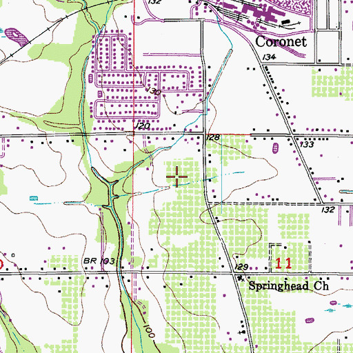 Topographic Map of Gemstone Acres, FL