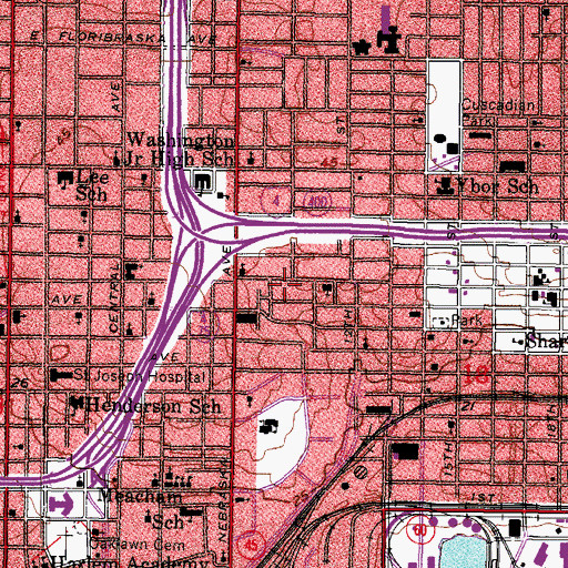 Topographic Map of Geneva, FL