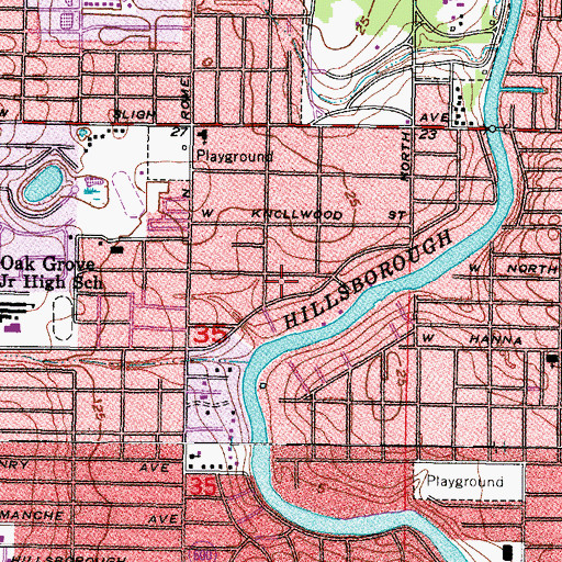 Topographic Map of Gilberts, FL