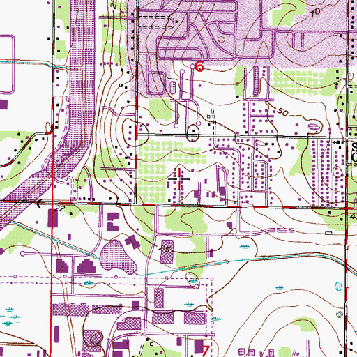 Topographic Map of Gold Coast, FL