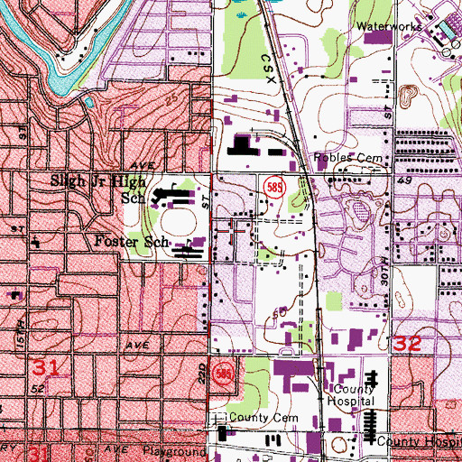 Topographic Map of Golden, FL
