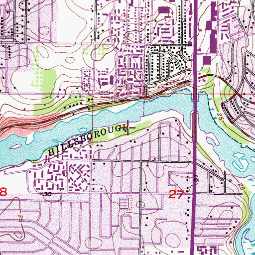 Topographic Map of Golden Terrace, FL