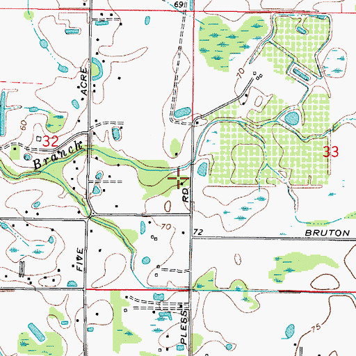 Topographic Map of Gough Pless Estates, FL