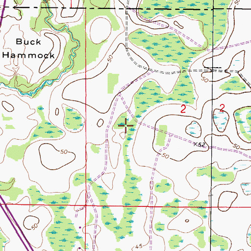 Topographic Map of Grand Hampton, FL