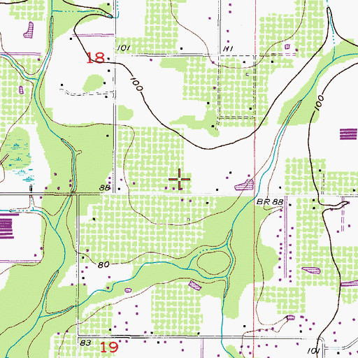 Topographic Map of Graves Orchard, FL