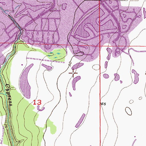 Topographic Map of Greenbriar, FL