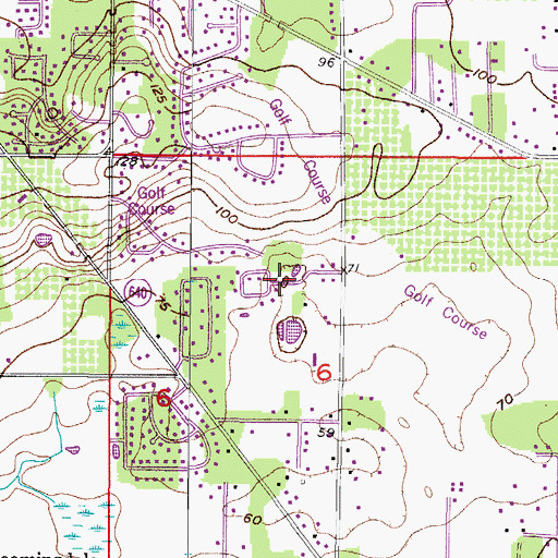 Topographic Map of Greenhills, FL