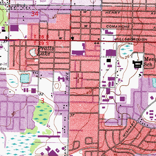 Topographic Map of Habana Gardens, FL