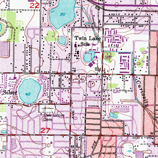 Topographic Map of Habana Heights, FL