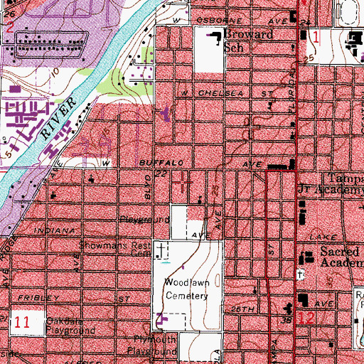 Topographic Map of Hagle, FL