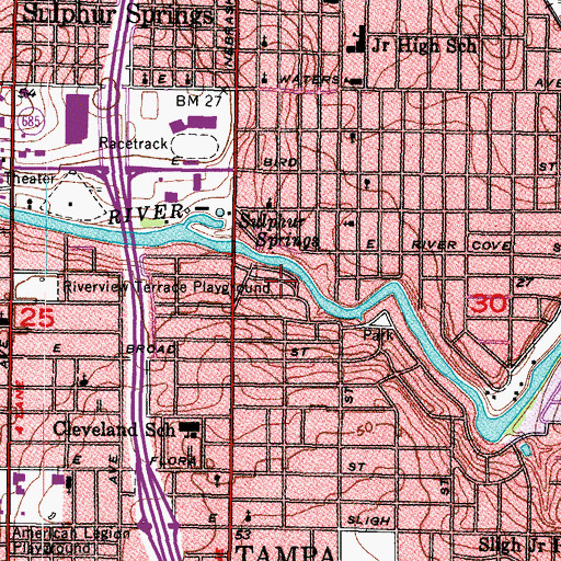 Topographic Map of Hamilton Heath, FL