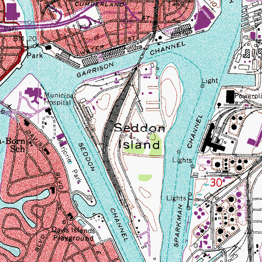Topographic Map of Harbour Court, FL