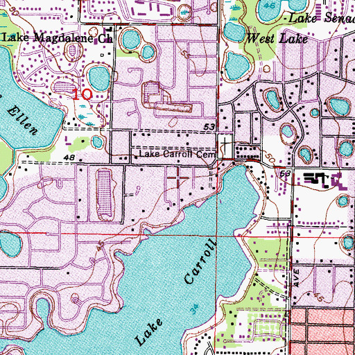 Topographic Map of Hardaman Acres, FL