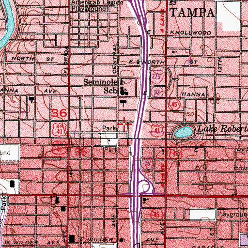 Topographic Map of Healthy Hill, FL