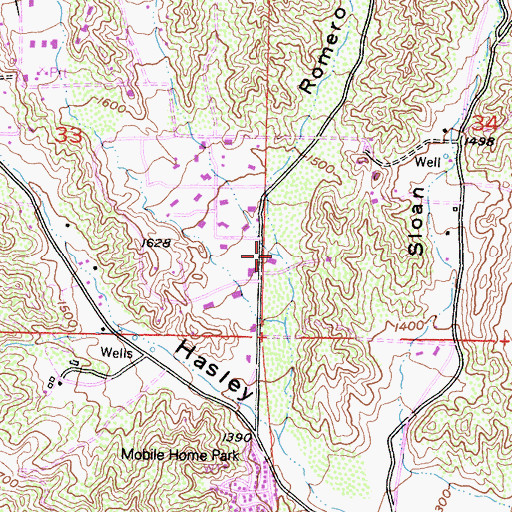 Topographic Map of Romero Canyon, CA