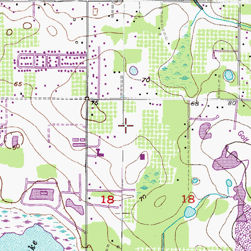 Topographic Map of Heritage Crest, FL