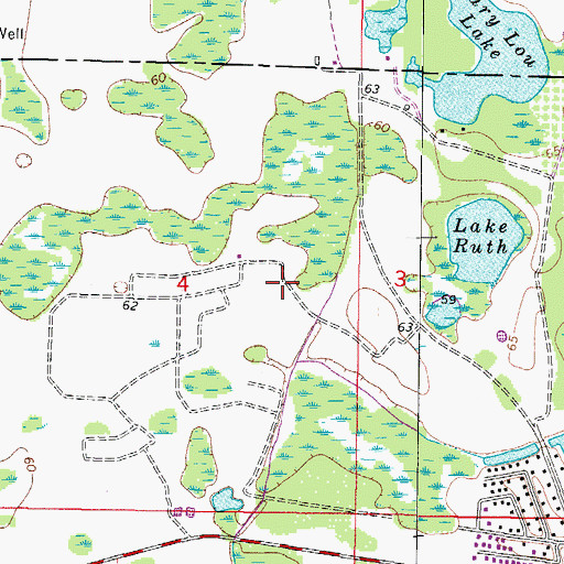 Topographic Map of Heritage Harbor, FL