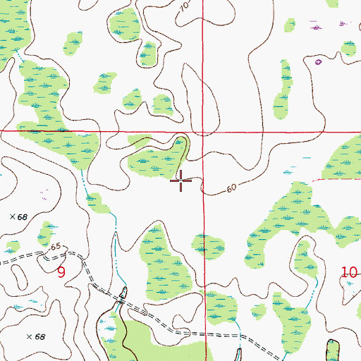 Topographic Map of Heritage Isles, FL