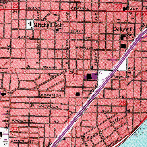 Topographic Map of Hick, FL