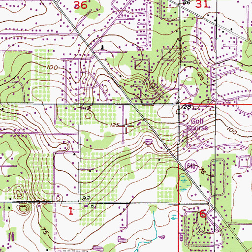 Topographic Map of High Oaks Manor, FL