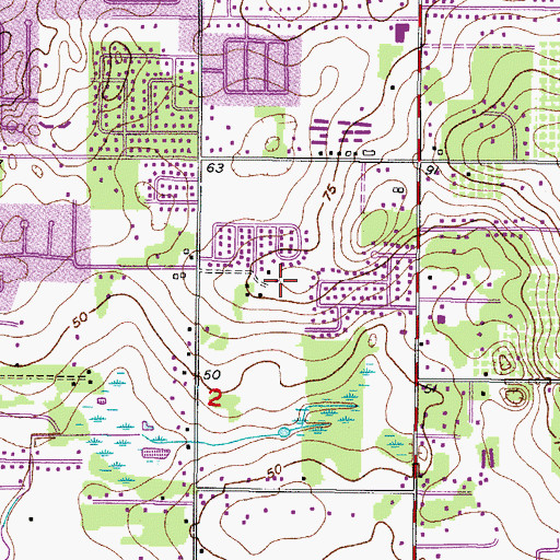 Topographic Map of Highland Ridge, FL