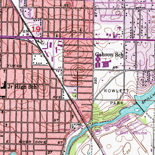 Topographic Map of Hillsboro Heights South, FL
