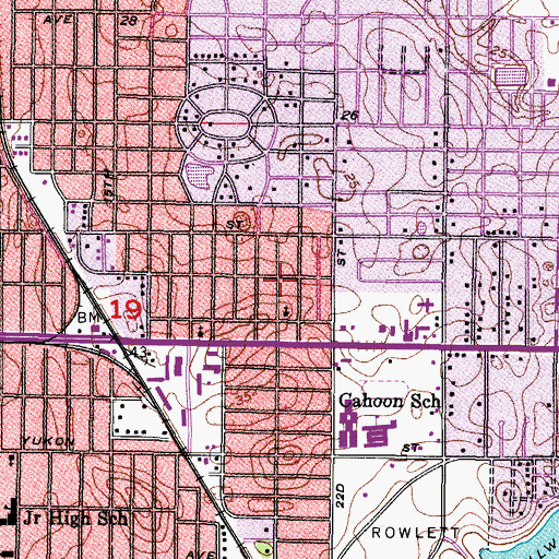 Topographic Map of Hillsboro Highlands, FL