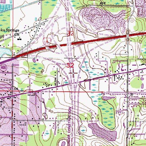 Topographic Map of Hillsborough Avenue Farms, FL