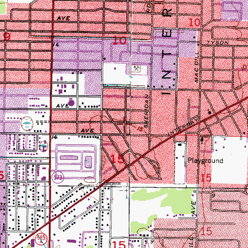 Topographic Map of Hilton, FL