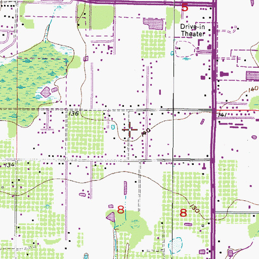 Topographic Map of Hopewell Gardens, FL